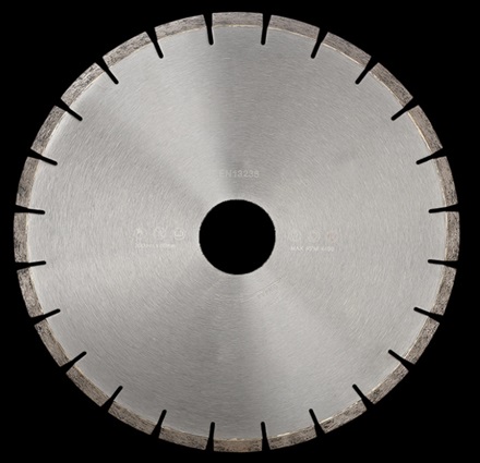 BSG brazed silenced diamond saw blade with laminated core for granite bridge saw cutting