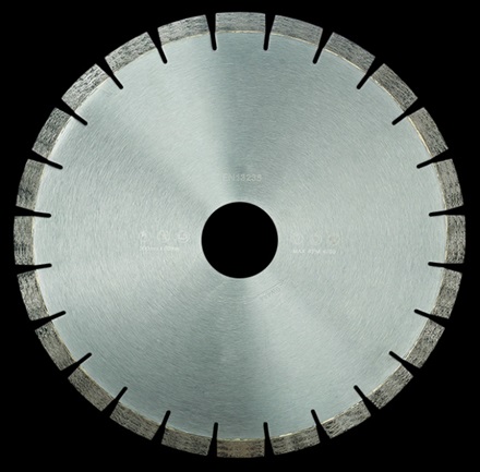 BSM brazed silenced diamond saw blade with sandwich silent core for marble bridge saw cutting
