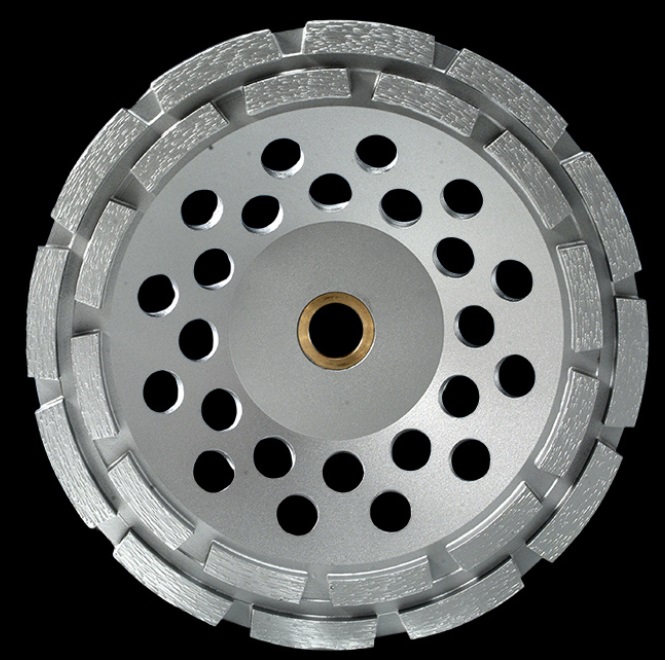 CWD Cup Wheels Double Row Segmented diamond grinding wheel for concrete and stone