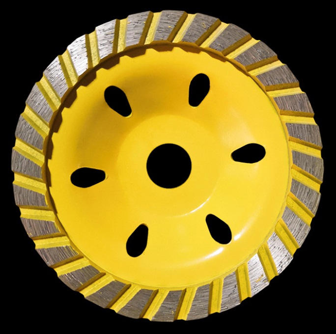 CWT Cup Wheels Turbo Segmented Hot Sintered diamond grinding wheel for concrete and stone