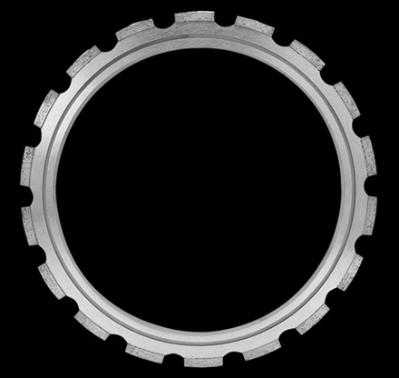 LRS ring saw diamond blade for reinforced concrete deep cutting with drive wheels