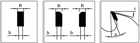 PCD End Milling Saw Blade - tooth diagram